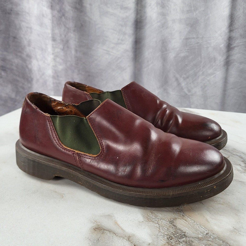 Dr. Martens Louis Slip On Loafers Women's 7 Men's 6 Cherry Red